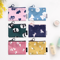 iconic Korea small fresh waterproof makeup bag ins small portable cute portable lipstick storage bag