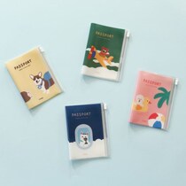 Korea dailylike cute ins waterproof passport cover Document storage bag travel short ticket clip