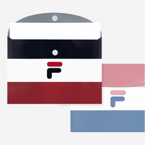 Korean stationery FILA COOPERATION MONEY WONNIE CROSS Envelope A4 File Bag Transparent L Single-layer a4 folder