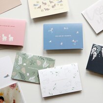 dailylike Korea Creative Creative Illustrations Greeting Cards Little Fresher Anniversaries Love Blessings Folding Cards