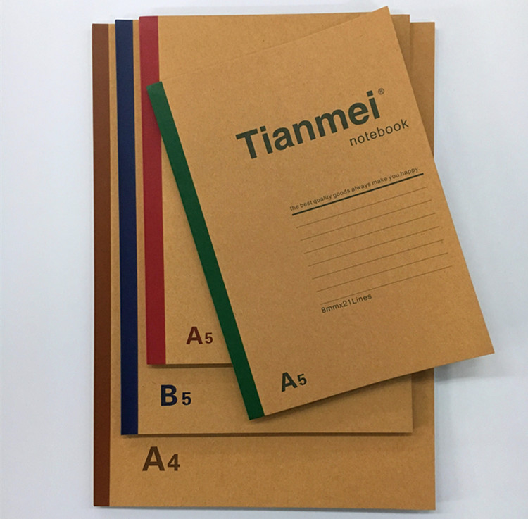 Tianmei Fa5B5A4 Wireless Bound Leather Cover Notebook Soft Copy Exercise Book Vintage Notebook Wholesale