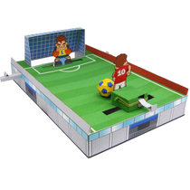 Paper model making DIY manual work educational toy football game sports activity 3D three-dimensional paper model