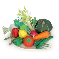 Paper model making DIY manual work educational toy simulation fruit and vegetable pumpkin ornaments 3D three-dimensional model