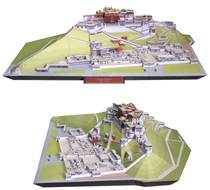 China Tibet Potala Palace building 3D three-dimensional paper model DIY handmade childrens educational origami toys