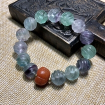 (Rain-Ho) Boutique Abroad Return Old Firefly Old South Red Melon Beads Handmade and Red Spirits Show 14MM Ex