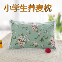 Pillow pure cotton old coarse cloth buckwheat pillows breathable and sweat-sucking millet shell Childrens student single neck pillowcase can be removed