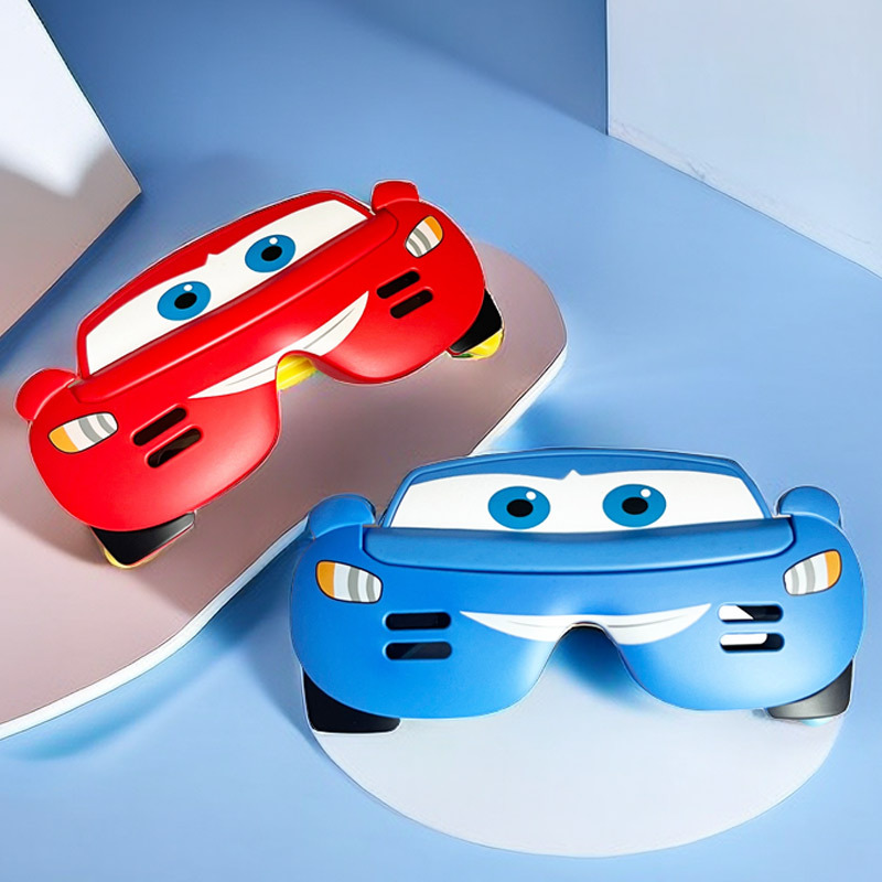 Flip-Top Cartoon Car Children's Sunglasses Trendy Cool Boys and Girls Sunglasses Polarized Uv Protection New Style Mark Kun Glasses