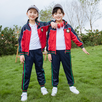 School Uniforms Elementary School Students Spring Autumn And Winters Three Suits Children School Uniforms Kindergarten Yard uniforms Inlet wind sports clothes