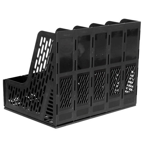 Deli 9838 Пятиколоновый файл -коробка корзина на рабочем столе полки офис пять книжных рамков с рамы рамы рамы простой пластиковой отдел