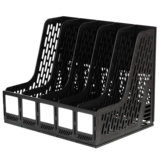 Deli 9838 Пятиколоновый файл -коробка корзина на рабочем столе полки офис пять книжных рамков с рамы рамы рамы простой пластиковой отдел