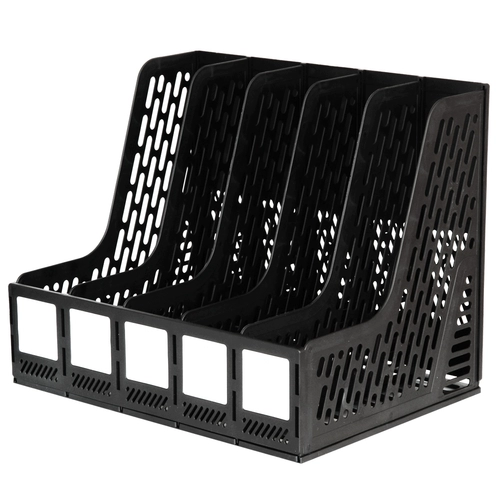 Deli 9838 Пятиколоновый файл -коробка корзина на рабочем столе полки офис пять книжных рамков с рамы рамы рамы простой пластиковой отдел