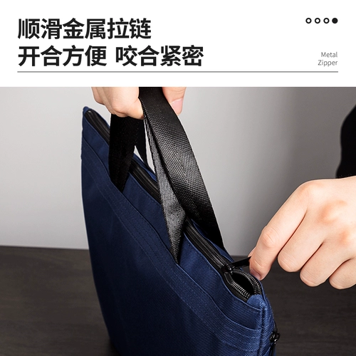 Вместительная и большая льняная сумка для документов, сумка для хранения с молнией подходит для мужчин и женщин