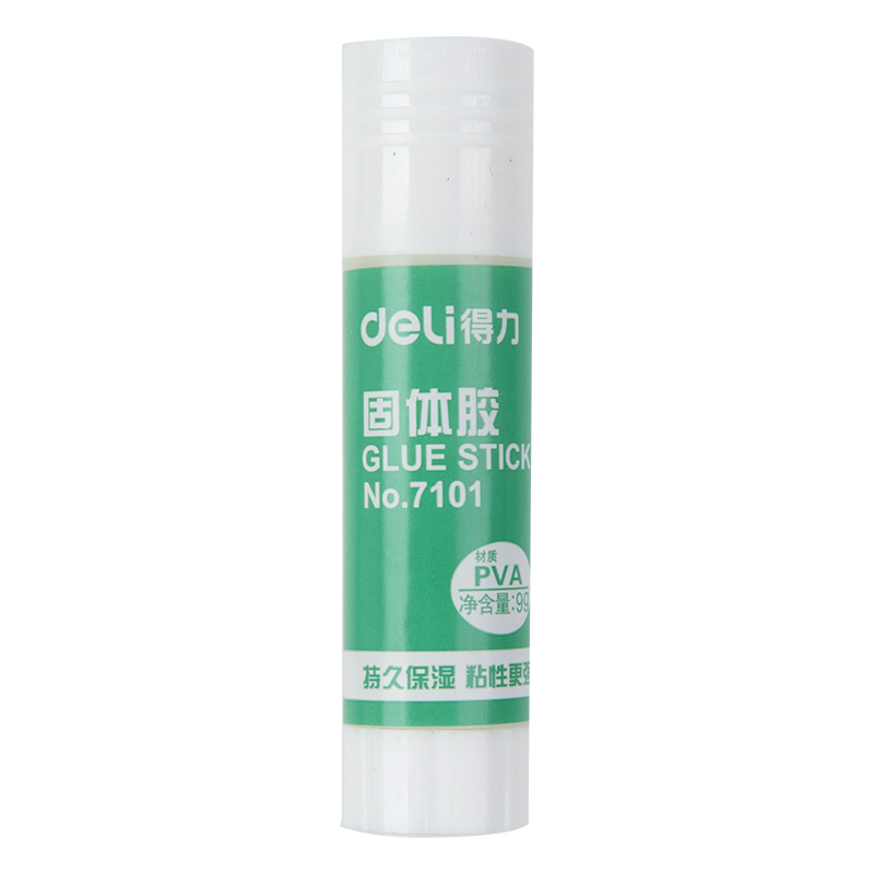 Deli 7101 solid glue 9g small white glue stick students sticky supplies stationery wholesale high viscosity super glue