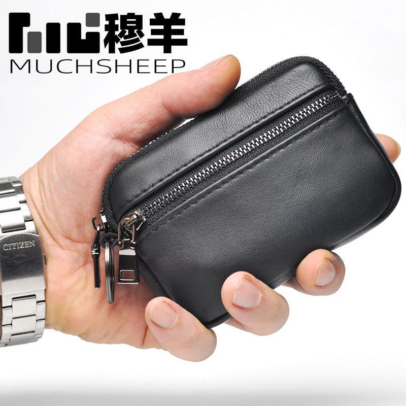 Mu Yang Fashionable High-End Leather Belt Coin Purse Casual Genuine Leather Men's Soft Leather Mini Waist Bag