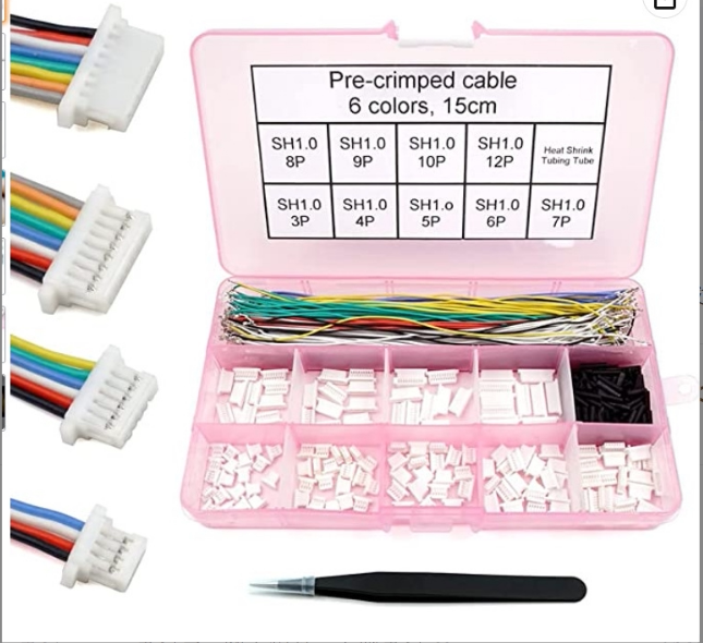 Sh1.0 Connector Socket Kit Pre-Pressed Cable Wire 234567 Pin Housing Cable Male and Female Connectors Sh1.0 Connector Socket Kit Pre-Pressed Cable Wire 234567 Pin Housing Cable Male and Female Connectors