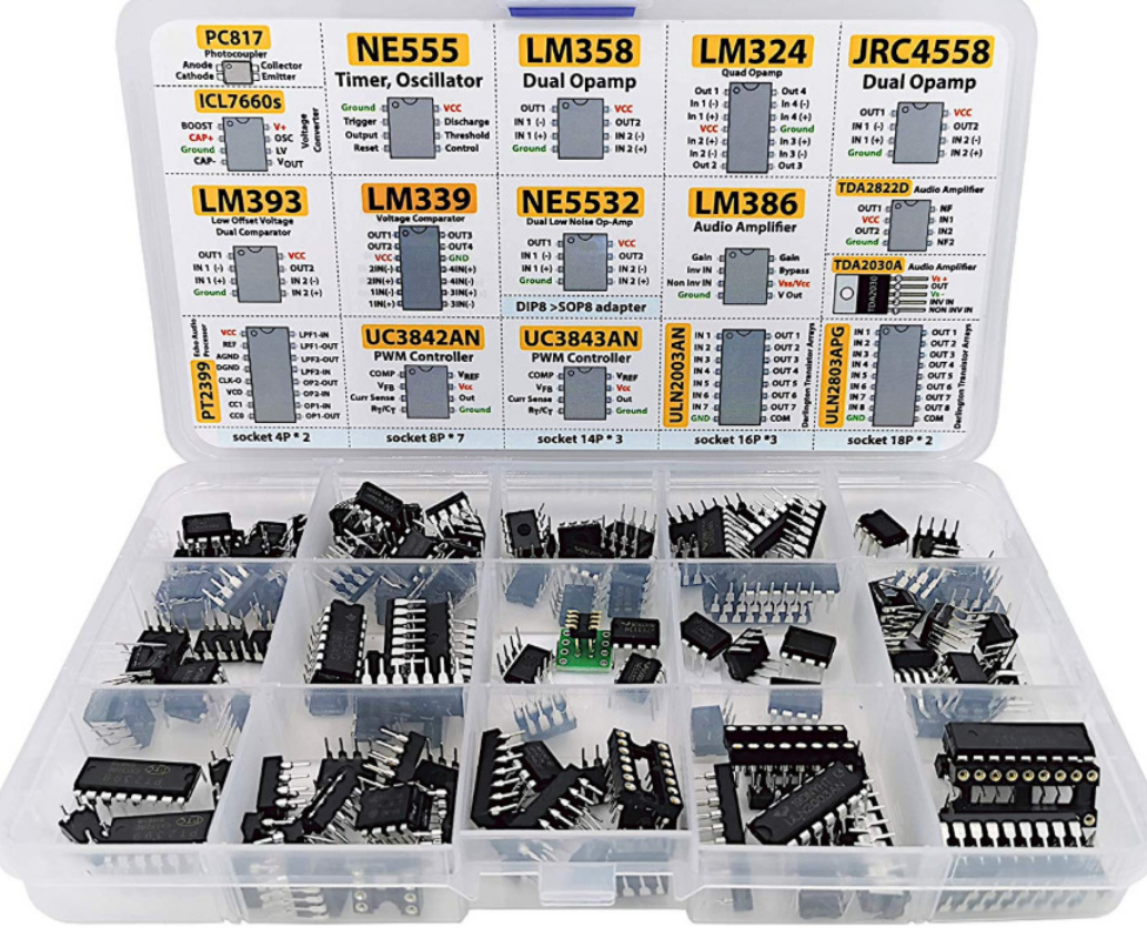 XL ICチップ詰め合わせ 150個 オペアンプ 発振器 PC817 NE555 LM358 LM324