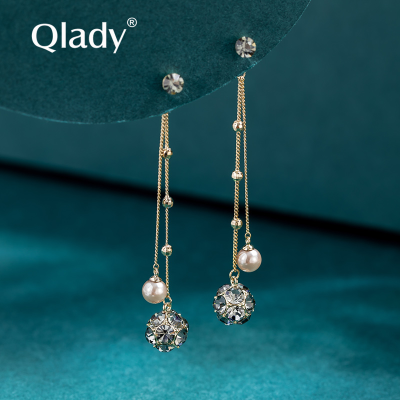 2022 Streaming Supearl Earrings Earrings Earrings Woman 2021 New Tide Pure Silver Superior Light Extravagant design Sensation Earrings