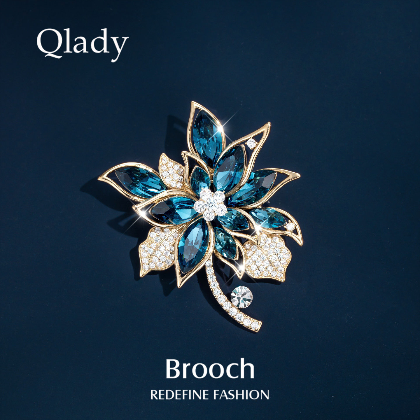 High-end, exquisite, fashionable women's brooches, elegant and luxurious accessories.