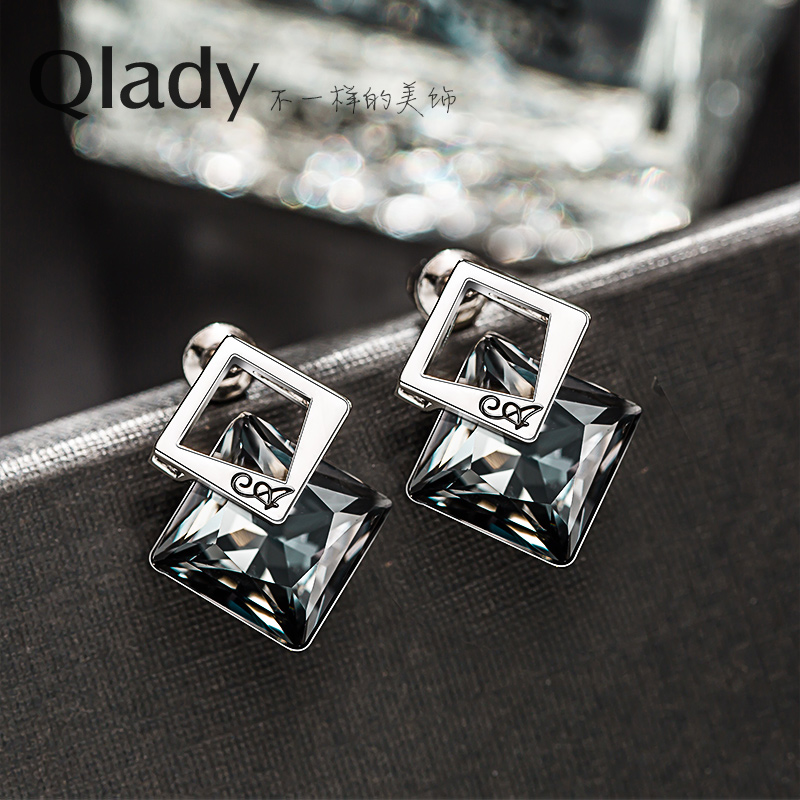 Earshot woman 925 pure silver earrings earrings 2022 2021 New tide and high level sensual atmosphere light and luxurious