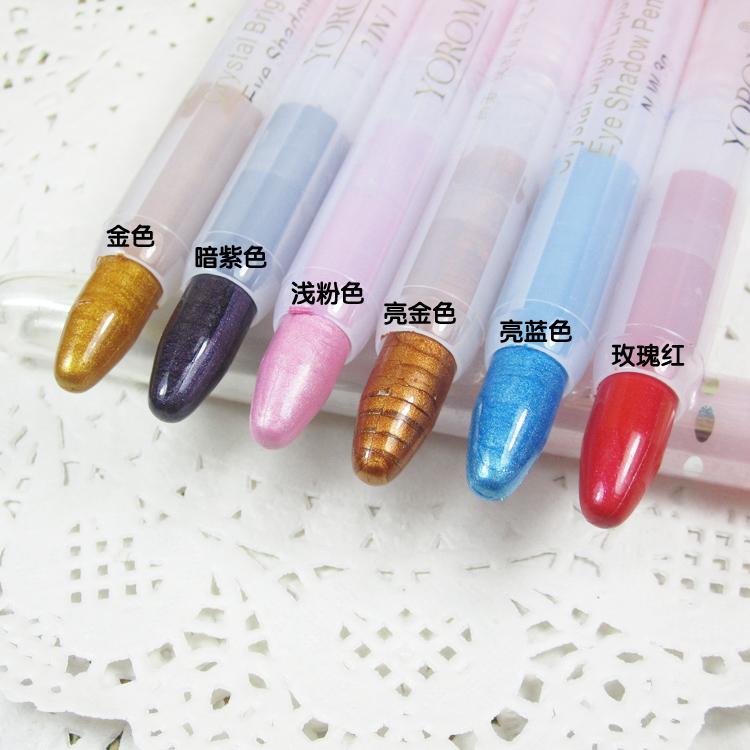 Đặc biệt cung cấp ~ người phụ nữ tôi zui lớn đề nghị màu sắc mạnh mẽ trắng ngọc trai bút bút kẻ mắt bóng mắt bút dual- sử dụng bút bảng morphe
