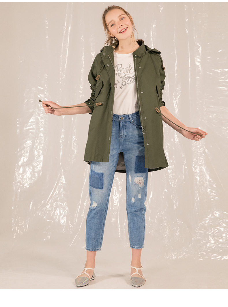 Trench pour femme LAGOGO    en Coton - Ref 3225683 Image 22