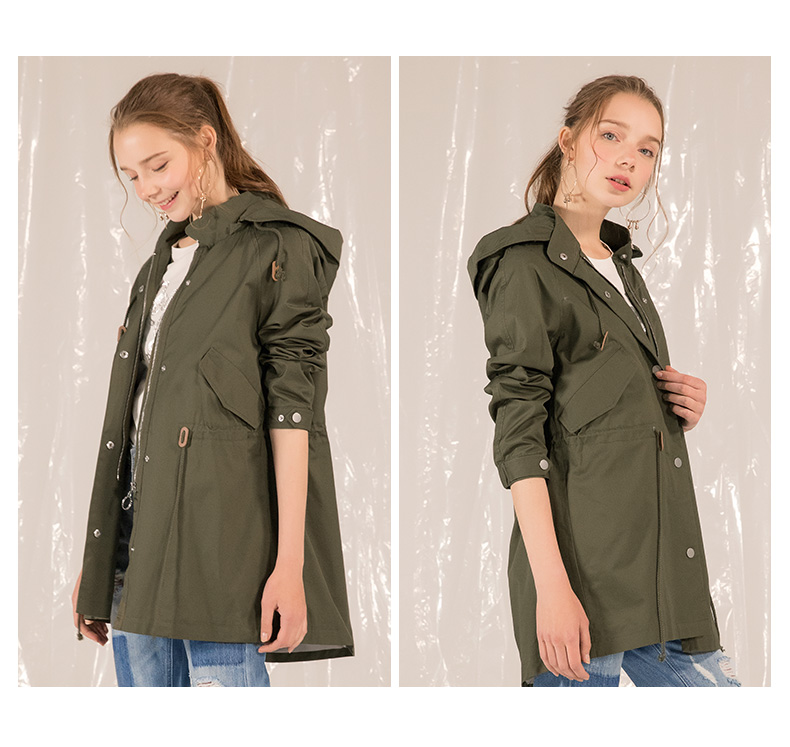 Trench pour femme LAGOGO    en Coton - Ref 3225683 Image 26