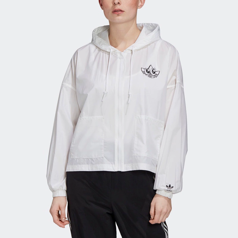 Adidas clover phụ nữ 2020 áo khoác thể thao mới mùa đông có mũ trùm đầu áo khoác chống nắng nhẹ GK3680 - Áo khoác thể thao / áo khoác