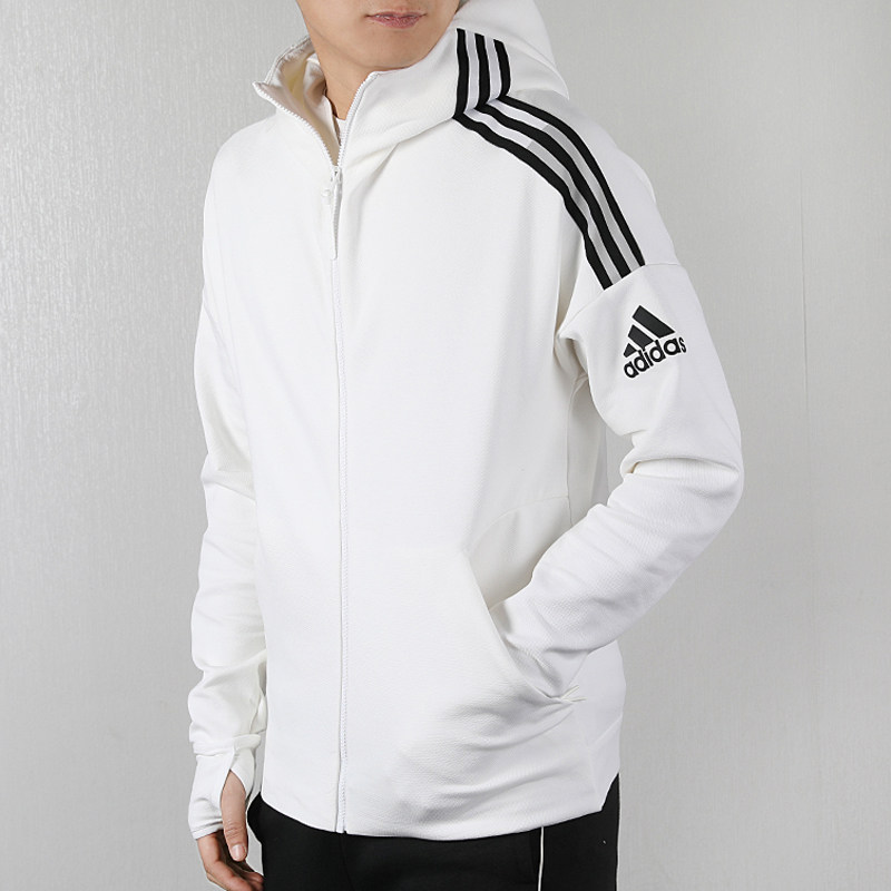 Adidas jacket men's 2022 spring new EQT fitness clothes running training  jacket top FQ7229
