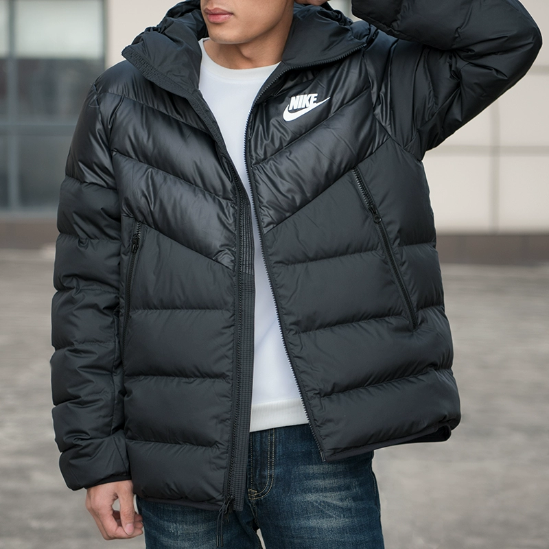 Nike Nike down jacket nam 2018 mùa đông mới trùm đầu chống gió ấm thể thao xuống áo khoác 928834