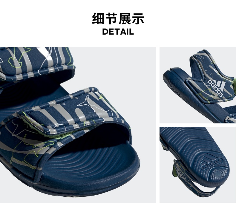 Giày trẻ em Adidas 2019 mới cho bé trai và bé gái đích thực Velcro thể thao Dép đi biển EVA F34791 - Giày dép trẻ em / Giầy trẻ giày boot bé gái