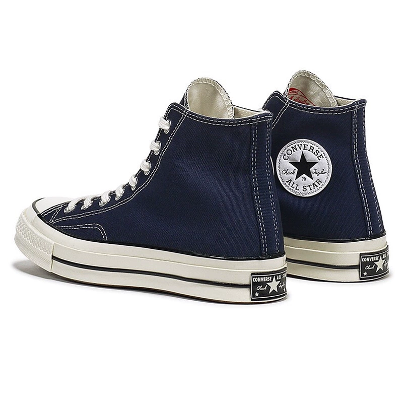 Giày nam Converse Giày nữ chính hãng Samsung tiêu chuẩn 1970S đôi giày sinh viên Giày cao cổ màu xanh Tây Tạng 164945 - Plimsolls