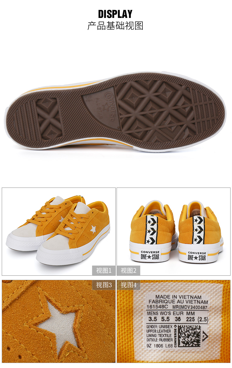 Giày converse giày nữ mùa thu 2018 ngôi sao mới mũi tên lật lông thể thao giày vải thấp những người yêu giày 161548 - Plimsolls giày nữ thể thao
