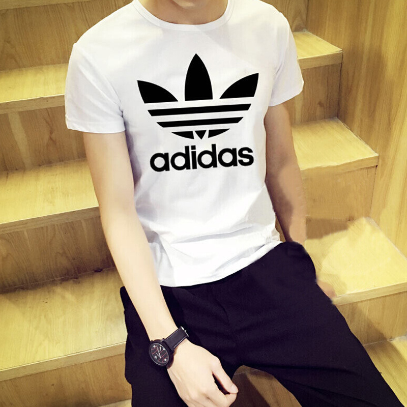 Adidas clover nam và nữ 2019 mới thể thao nửa tay áo thoáng khí mẫu đôi áo thun ngắn tay CW0709 - Áo phông thể thao áo thun thể thao nam
