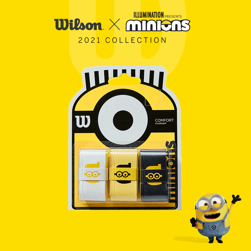 Wilson Win Minion Co-BrandEd Sweat Absorbing Belt Tennis Racket Minions Hand Adhesive Non-Slip Adhesive