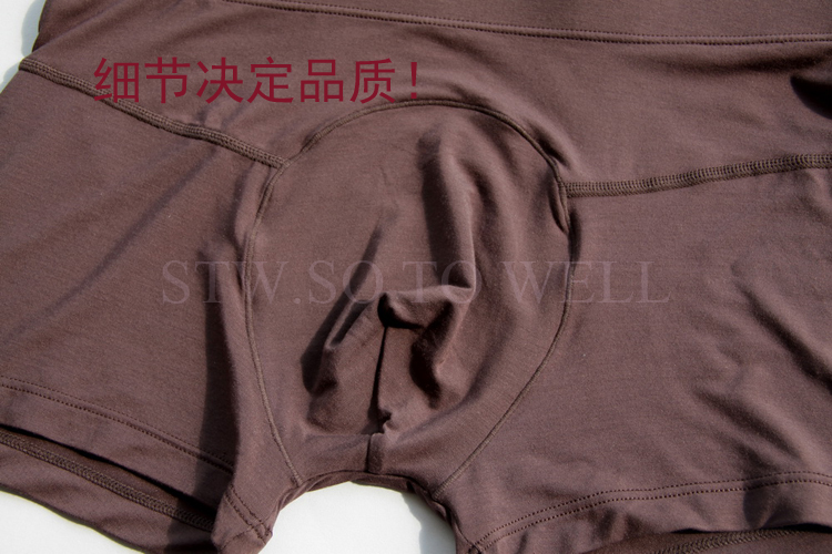 STW Quần lót nam Boxer Quần short Modal Men Thanh niên Lỏng thoáng khí Slim Đồ lót giữa tăng cho nam Modal quần lót nam thun lạnh