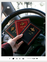 Car drivers license high-end net red leather case two-in-one personality creative certificate set fashion simple multi-card position
