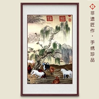 Кастильоне, фоторамка с сотней лошадей в рамке