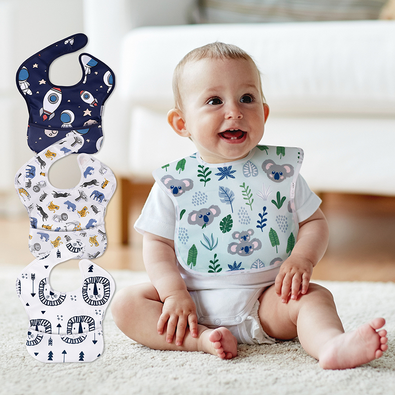 Baby Waterproof Baby Rocks Newborn Paper TPU Waterproof Coating Baby Food and Drawing Clothes