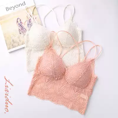 No steel rim thin bralette ladies lingerie summer lace sexy French exterior wear inside back bra