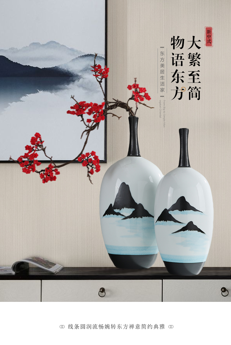 New Chinese style ceramic vase furnishing articles put dry flower is the sitting room porch table between the example of TV ark, home decoration