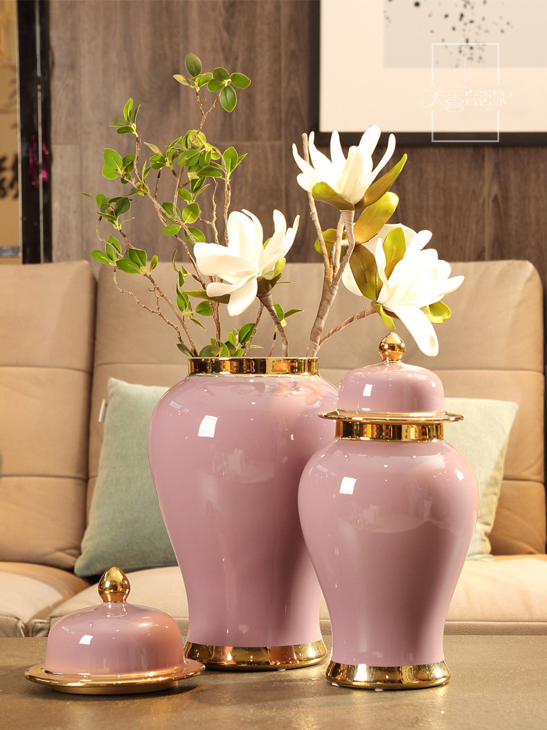 General European ceramic jars of furnishing articles American household living room show originality decorative flower arranging, porch decoration