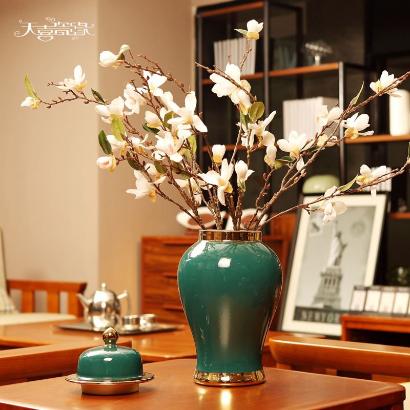 General European modern ceramic pot furnishing articles of new Chinese style originality sitting room porch pavilion flower arranging, home decoration