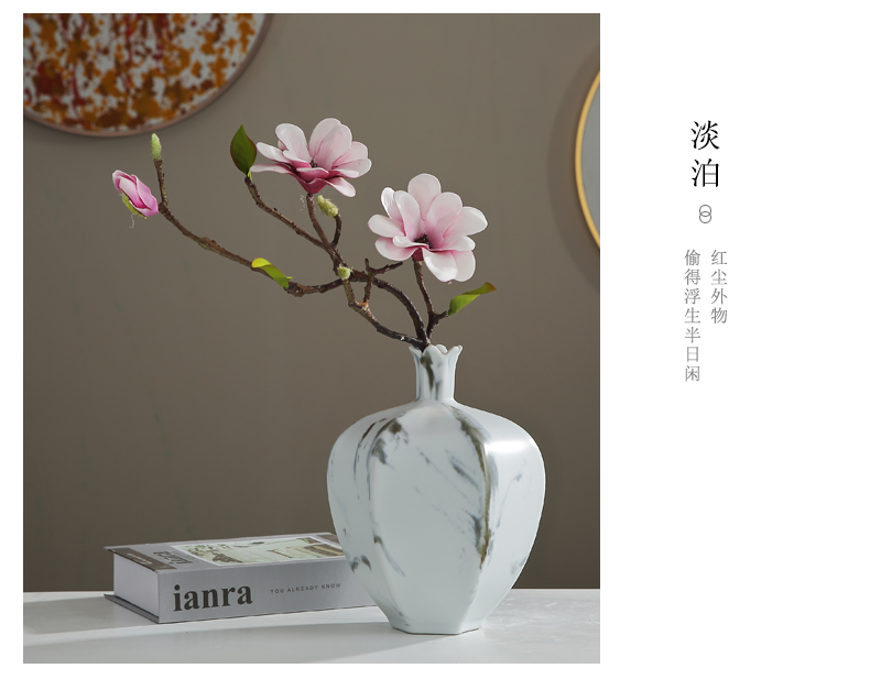 Creative new Chinese style ceramic vases, flower arranging dried flowers modern furnishing articles, the sitting room porch table between example of soft decoration