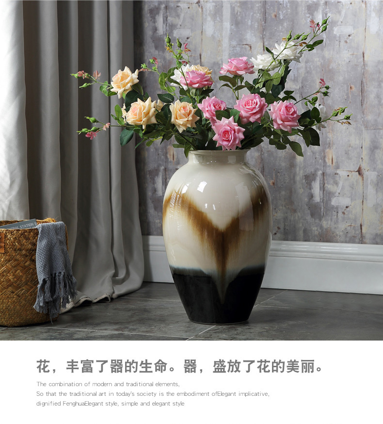 European ceramic vase of large sitting room lucky bamboo flower arranging porcelain household act the role ofing is tasted hotel retro creative furnishing articles