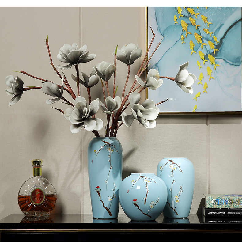 Jingdezhen ceramic vase furnishing articles of modern living room table dry flower arranging flowers, TV ark, contracted household soft adornment