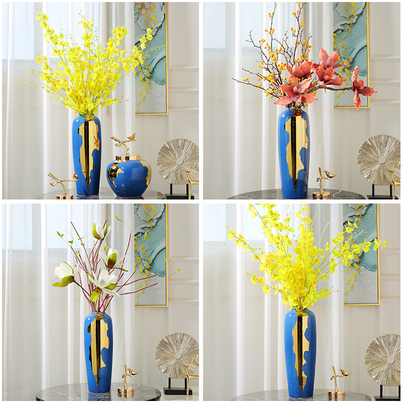 New Chinese style light key-2 luxury ceramic vase table between example simulation flower arranging device furnishing articles, the sitting room porch home decoration