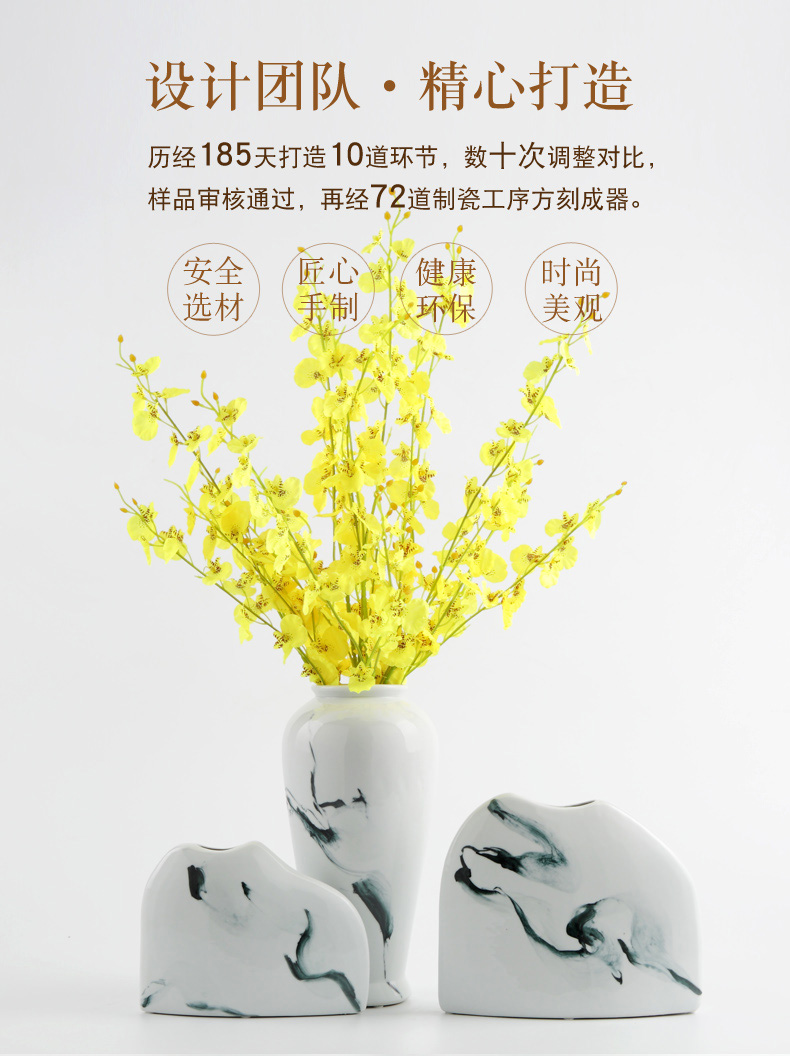New Chinese style study zen furnishing articles ceramic vases, creative household act the role ofing is tasted, the sitting room porch TV ark, flower porcelain