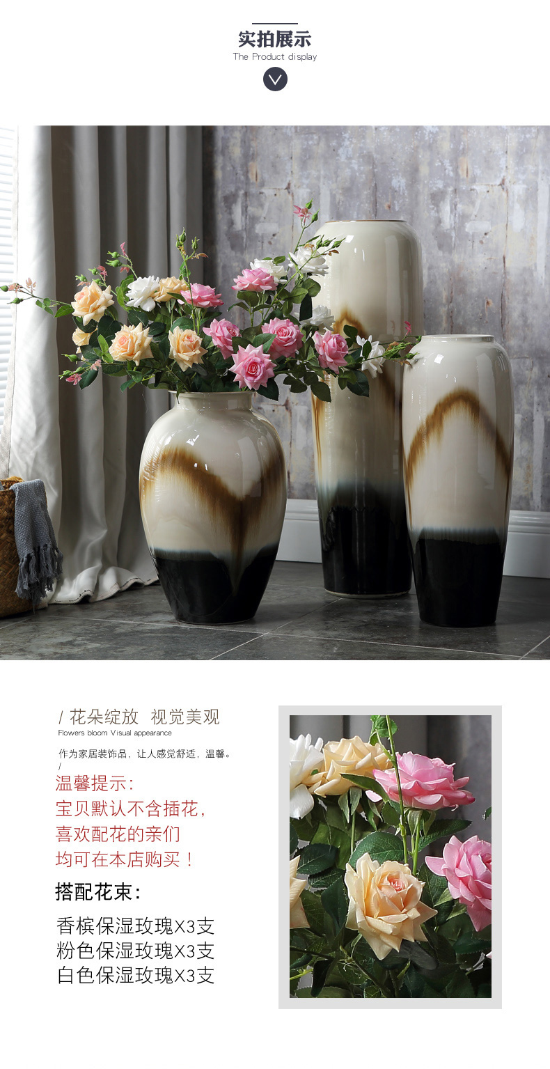 European ceramic vase of large sitting room lucky bamboo flower arranging porcelain household act the role ofing is tasted hotel retro creative furnishing articles