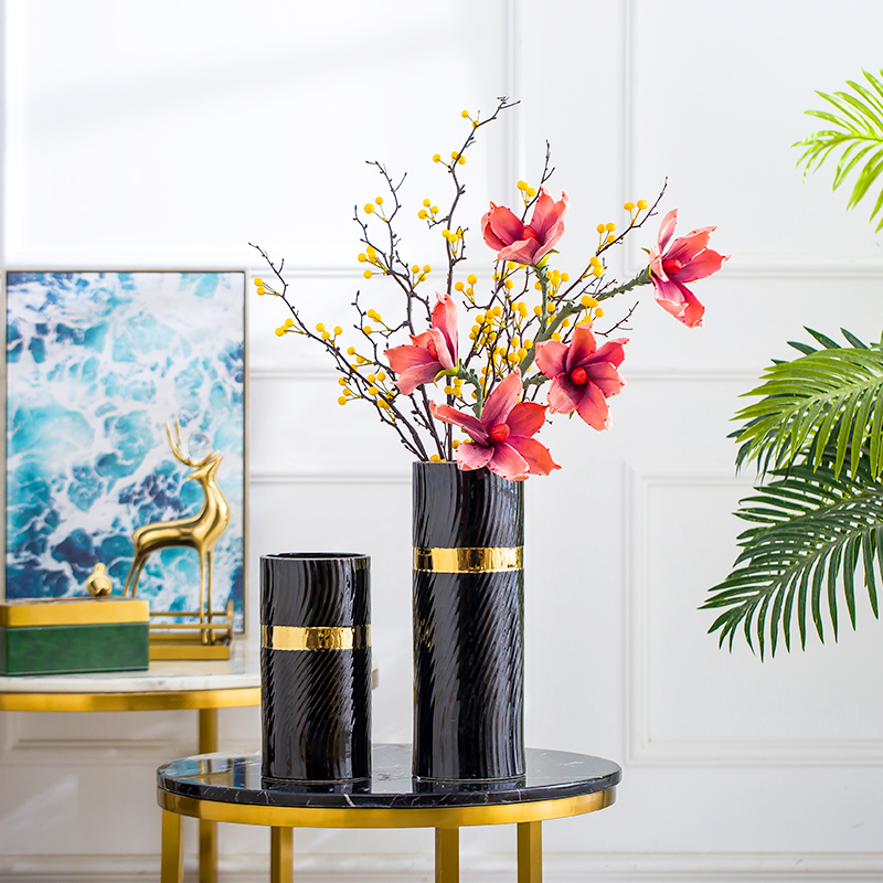 Nordic light key-2 luxury ceramic vase furnishing articles ideas of I sitting room is contracted TV cabinet table flower arrangement home decoration