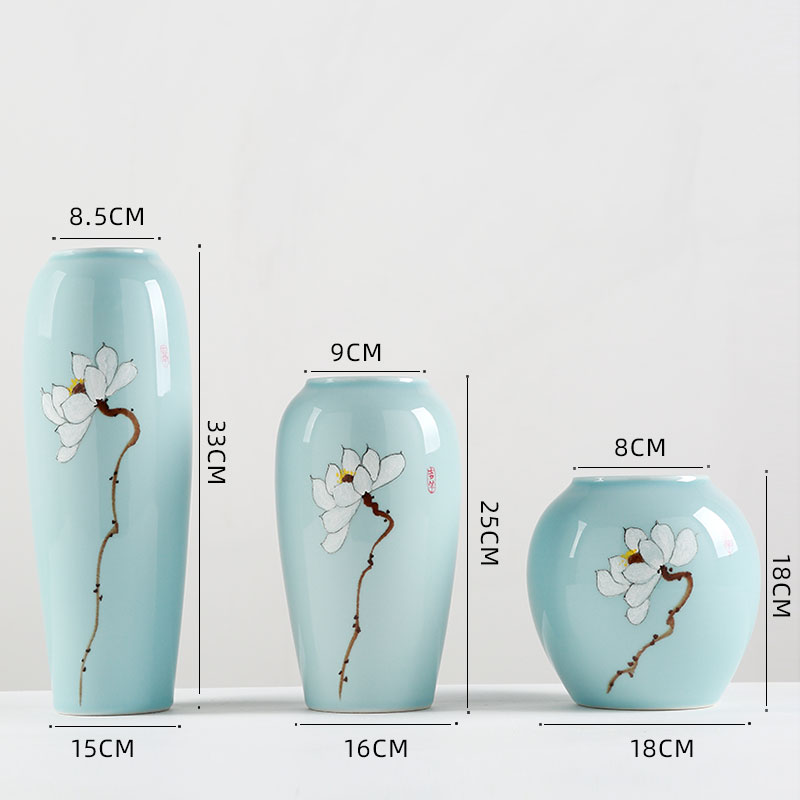 I and contracted ceramic vase dry flowers furnishing articles creative sitting room porch office table home decoration